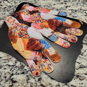 Novelty  food Photo Gloves